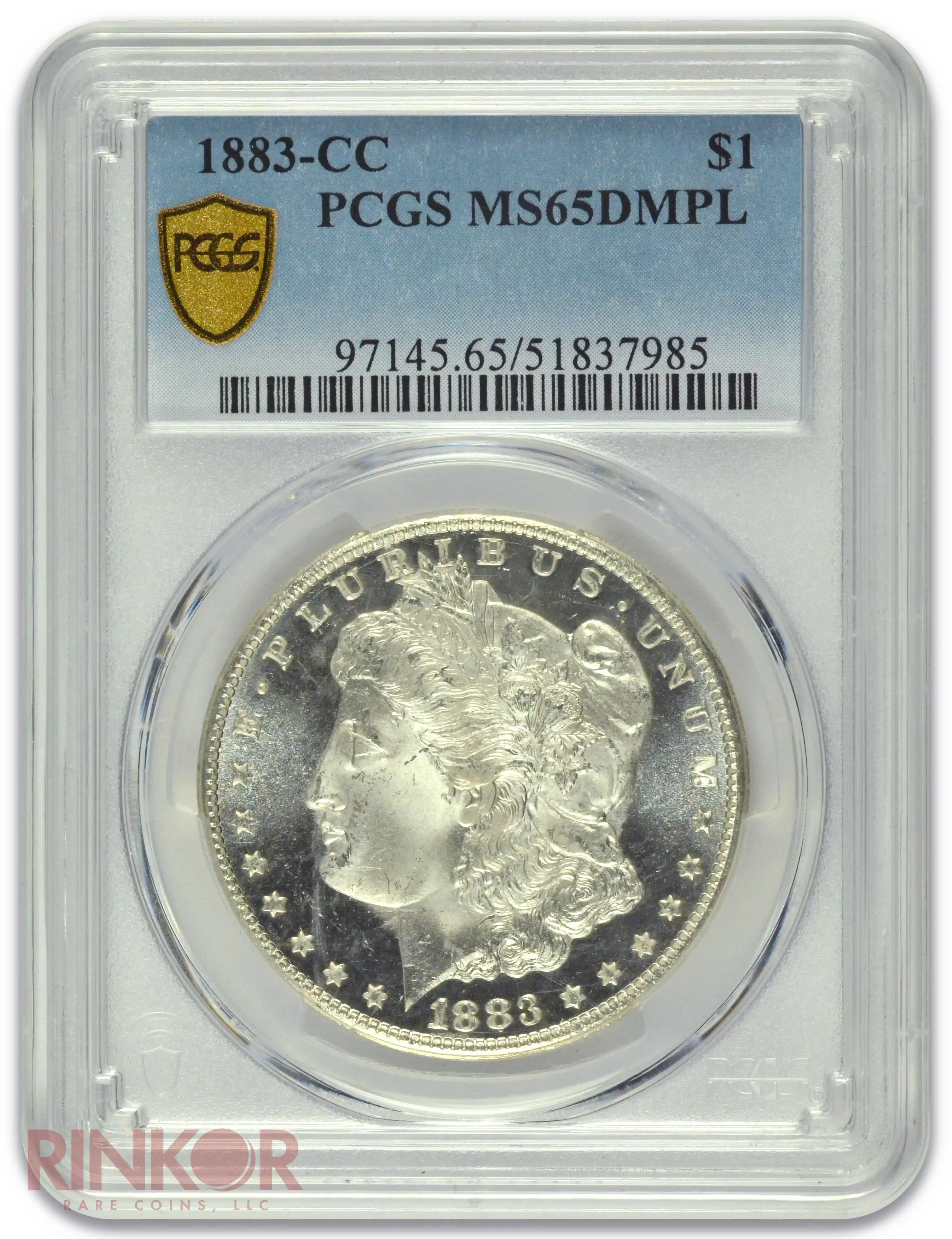 1883-CC $1 Morgan Dollar PCGS MS 65 DMPL