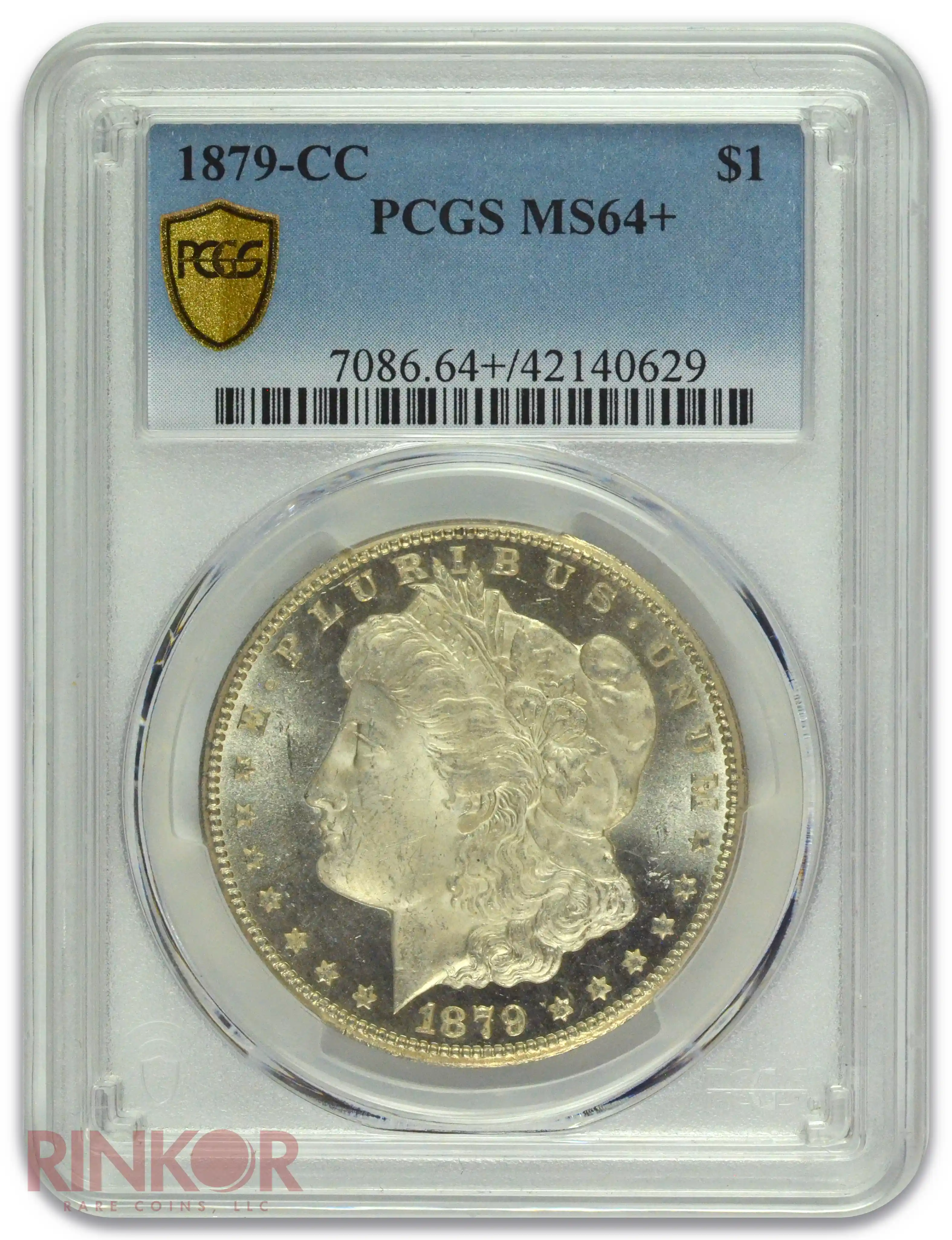 1879-CC $1 Morgan Dollar PCGS MS 64+