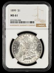 1899 $1 NGC MS 61