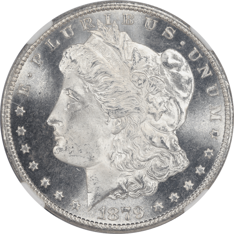1879-S Morgan Silver Dollar $1 NGC and CAC MS 67 Satin White Luster