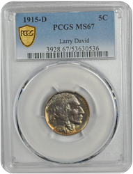 1915-D Buffalo PCGS MS 67