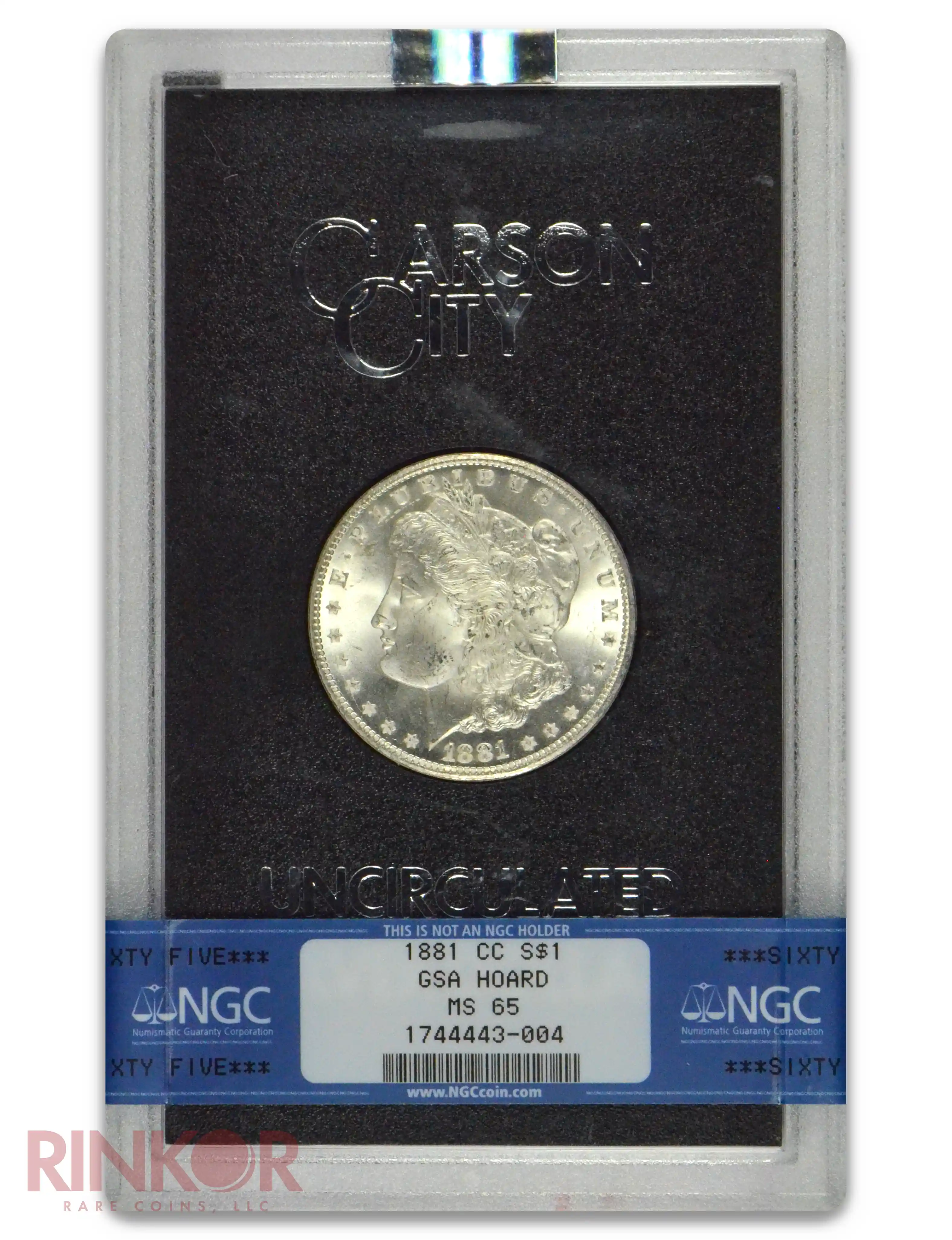 1881-CC $1 GSA Hoard Morgan Dollar NGC MS 65