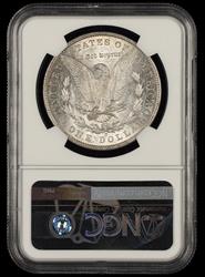 1886 O $1 VAM-1A2 BER & T CLASH NGC AU55 Bill Fivaz Signature Label AU55