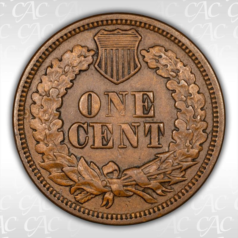 1870 1c CACG AU-50