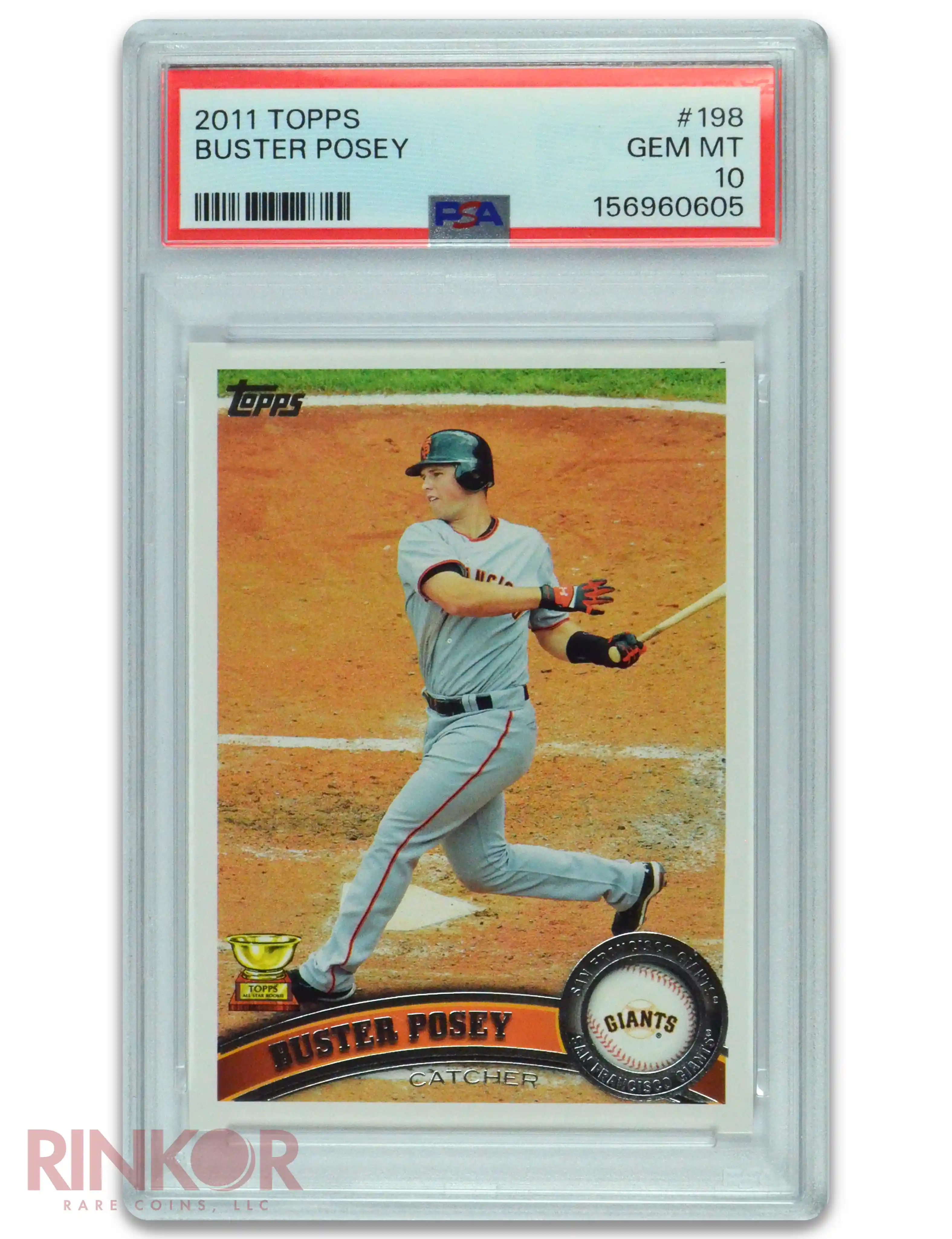 2011 Topps Buster Posey #198 PSA GEM MT 10