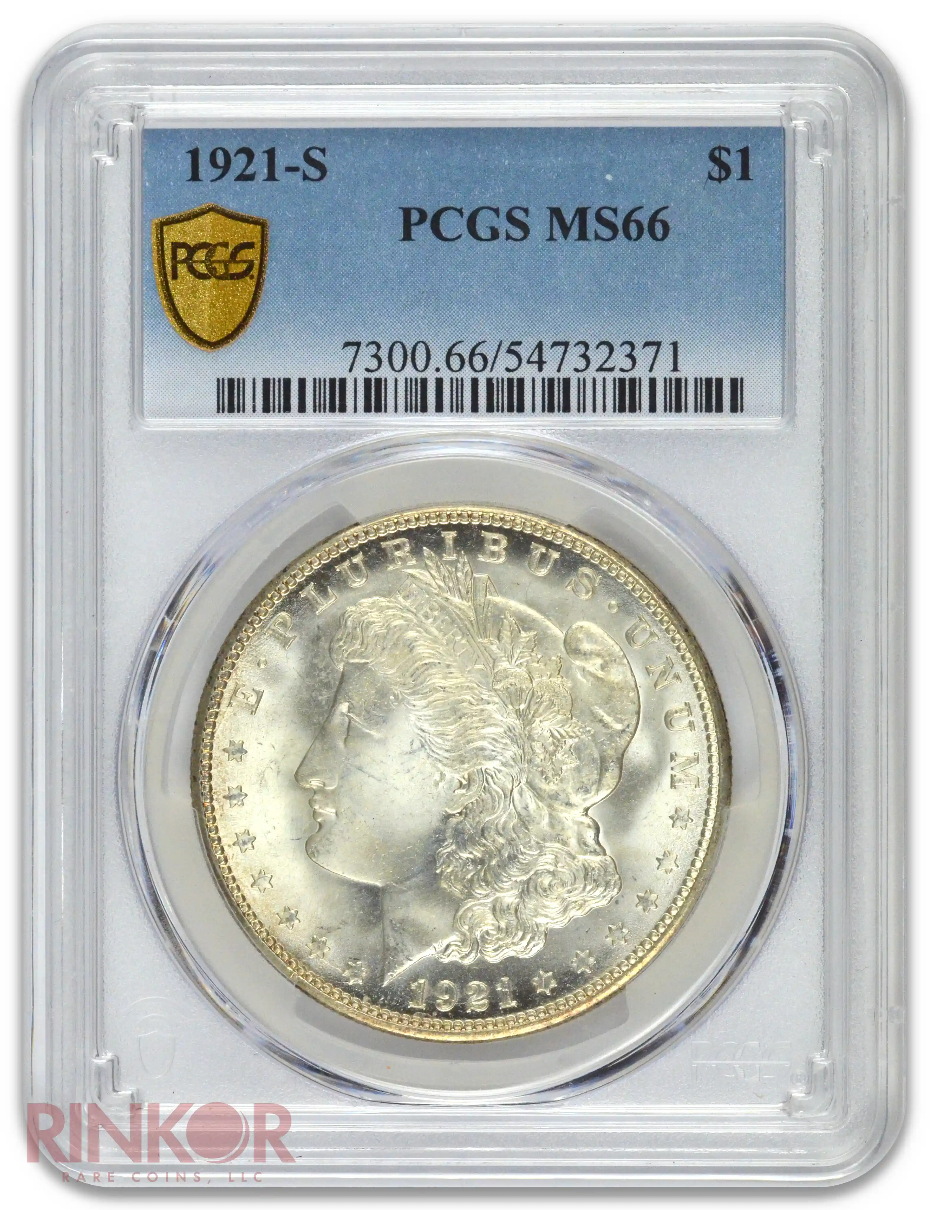 1921-S $1 Morgan Dollar PCGS MS 66