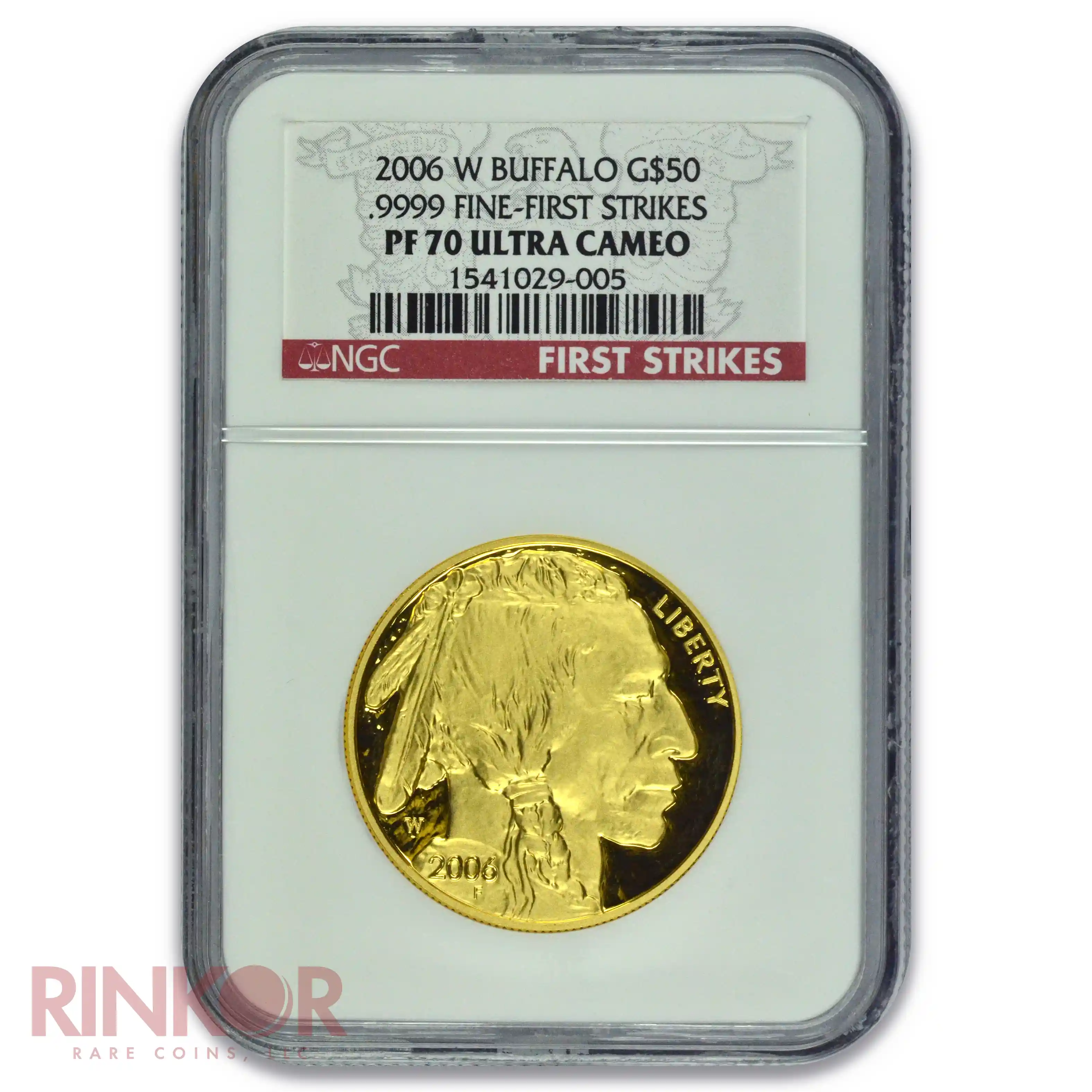 2006-W 1oz Proof American Gold Buffalo First Strikes NGC PF 70