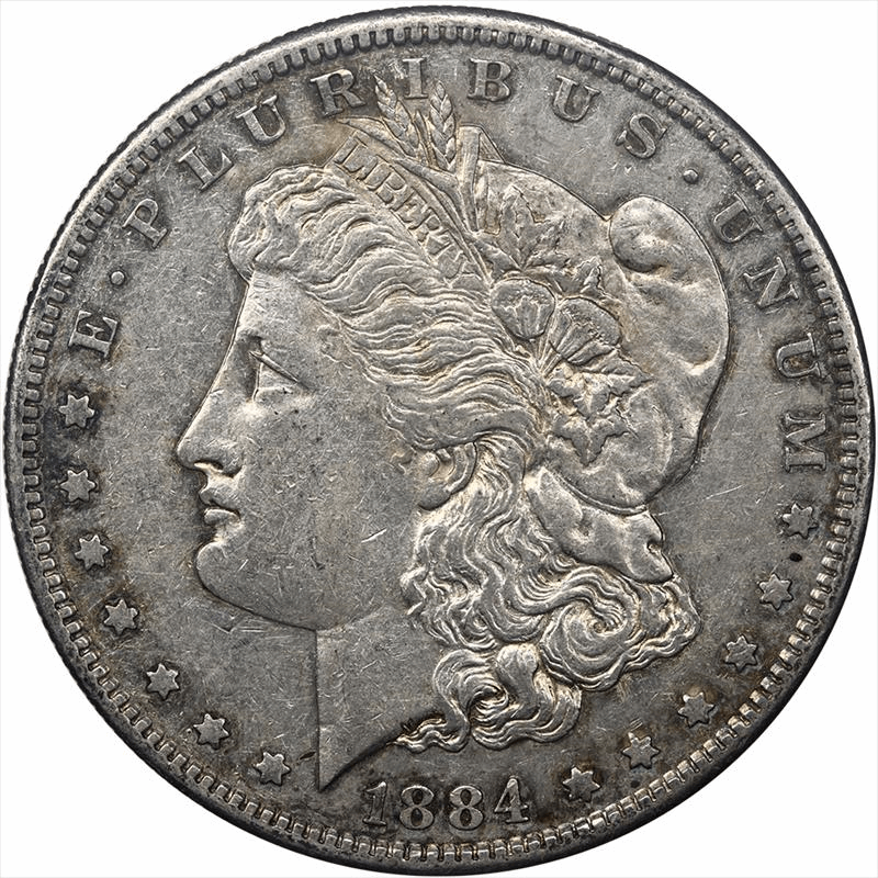1884-S Morgan Silver Dollar $1 XF