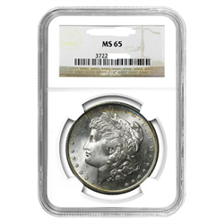 Common Date $1 Morgan Silver Dollar NGC MS65 