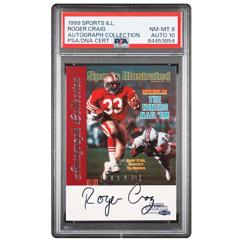 1999 Sports Illustrated ROGER CRAIG Autograph - PSA/DNA NM-MT 8 / Auto 10 Pop: 1 Cert #: 84453854