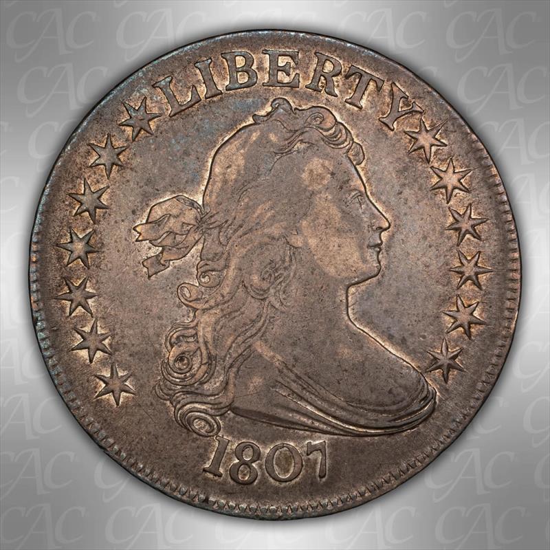 1807 Draped 50C CACG XF-40 
