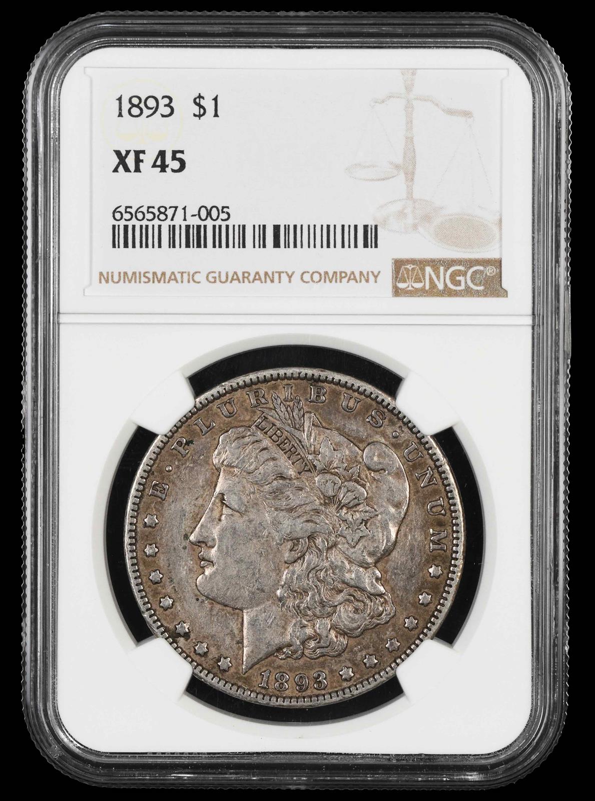 1893 $1 NGC XF-45