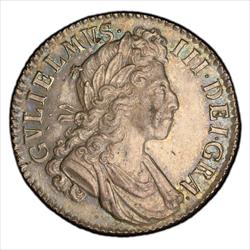 1700 Great Britain S-3516 Circular 0s Shilling PCGS AU58 