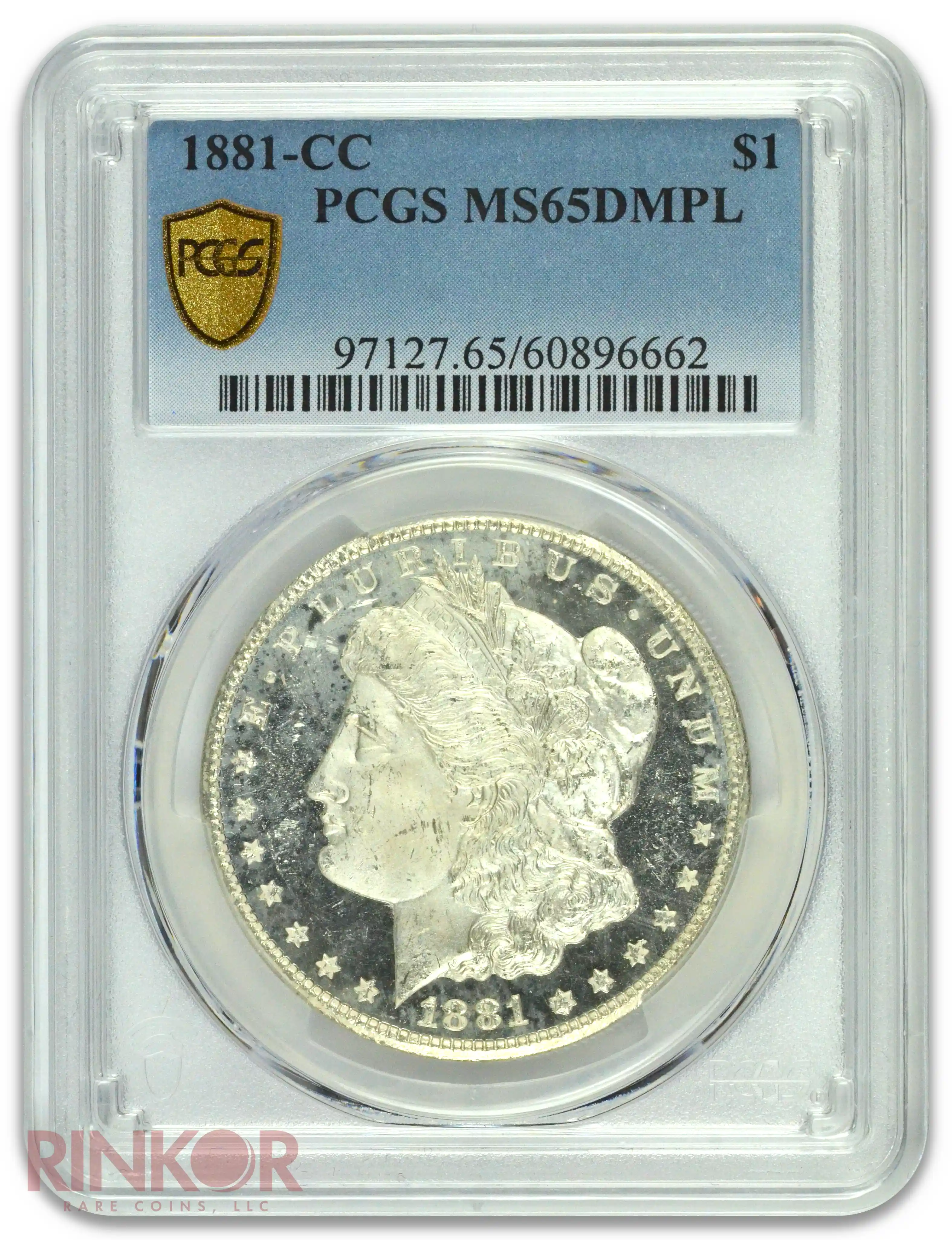 1881-CC $1 Morgan Dollar PCGS MS 65 DMPL