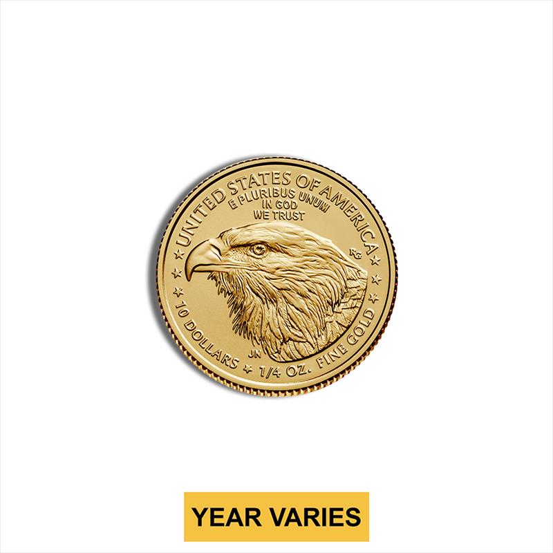 1/4 oz Gold Eagle - BU (Year Varies)