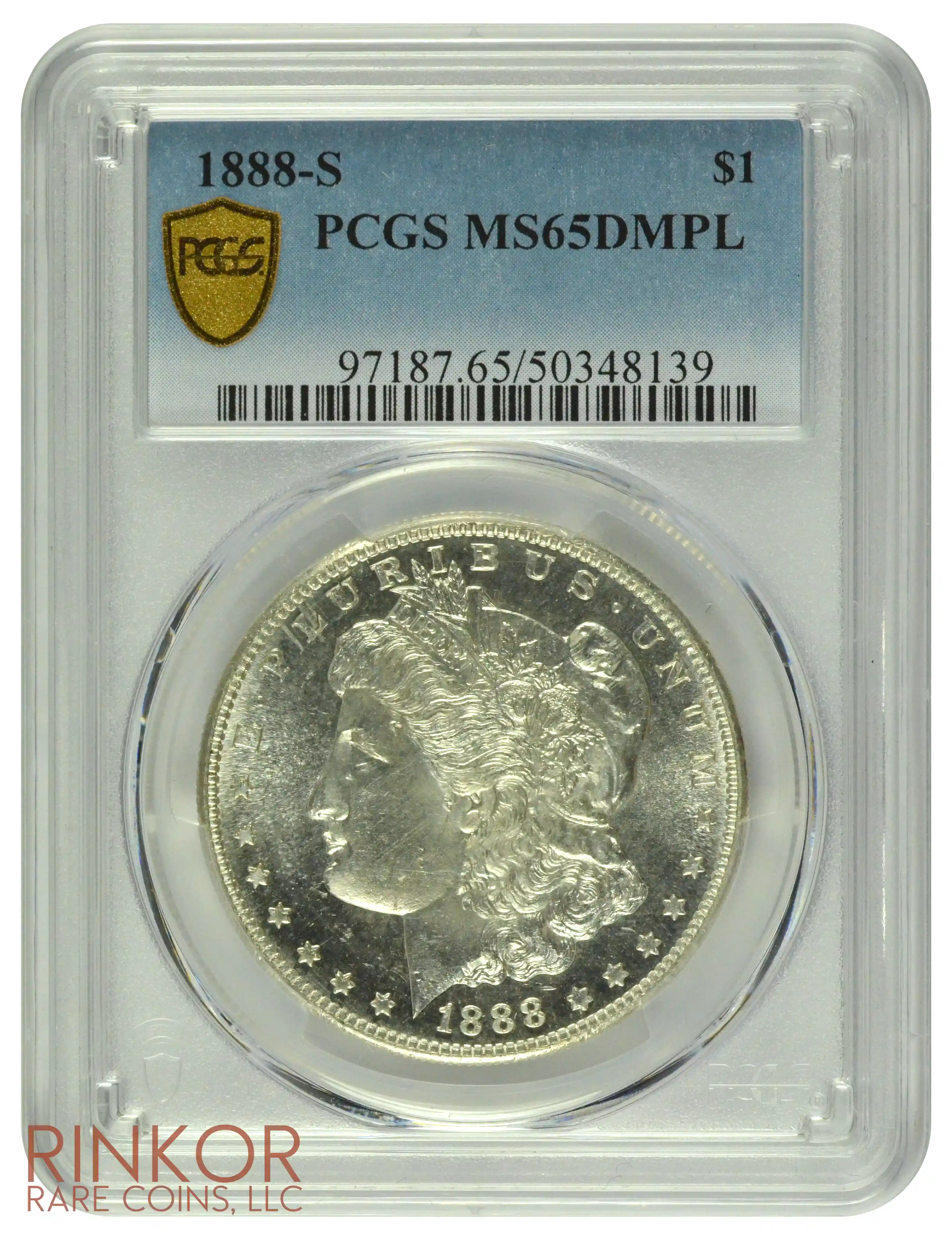 1888-S $1 PCGS MS 65 DMPL