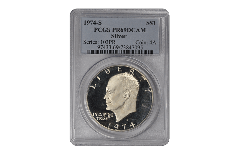 1974-S  Silver Eisenhower DCAM PCGS PR 69