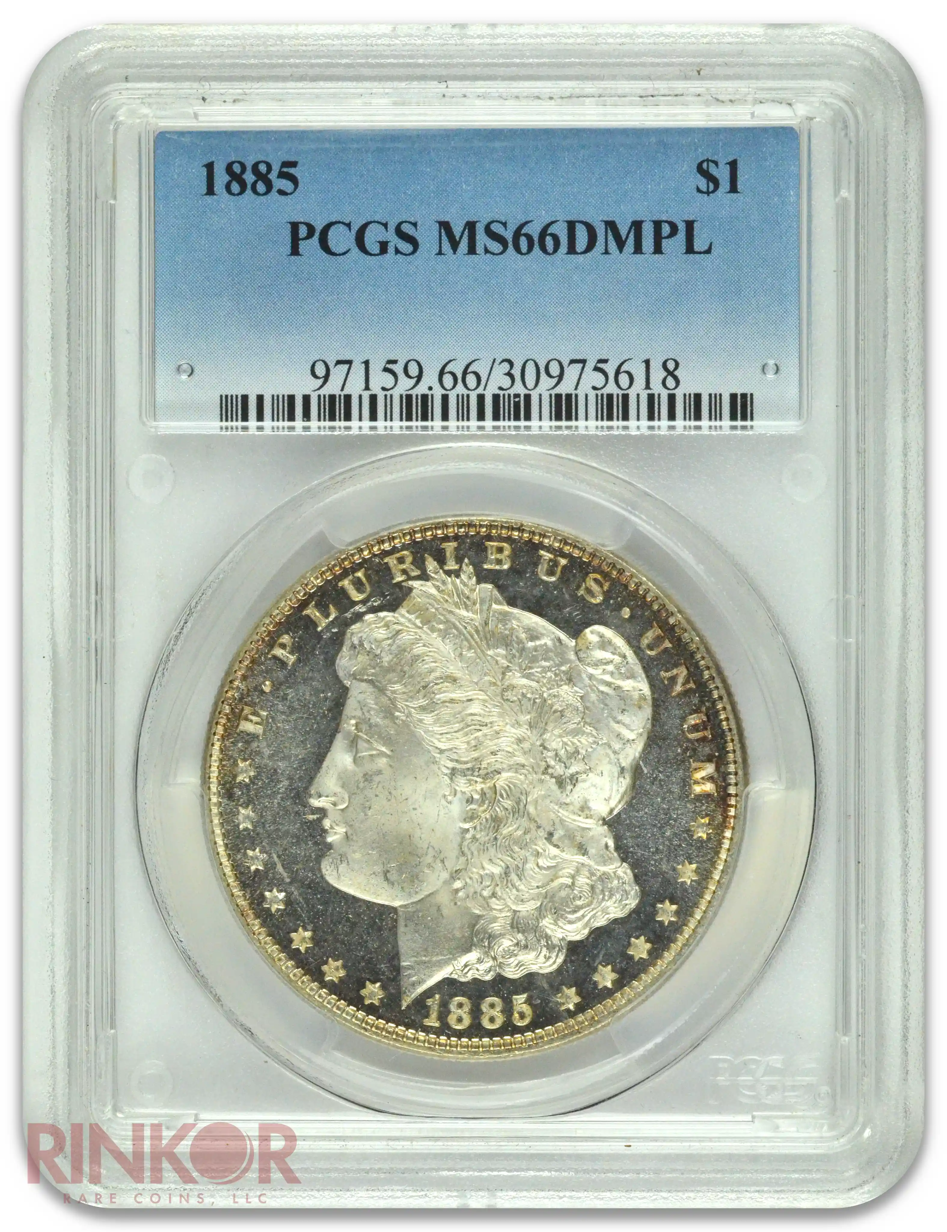 1885 $1 Morgan Dollar PCGS MS 66 DMPL 