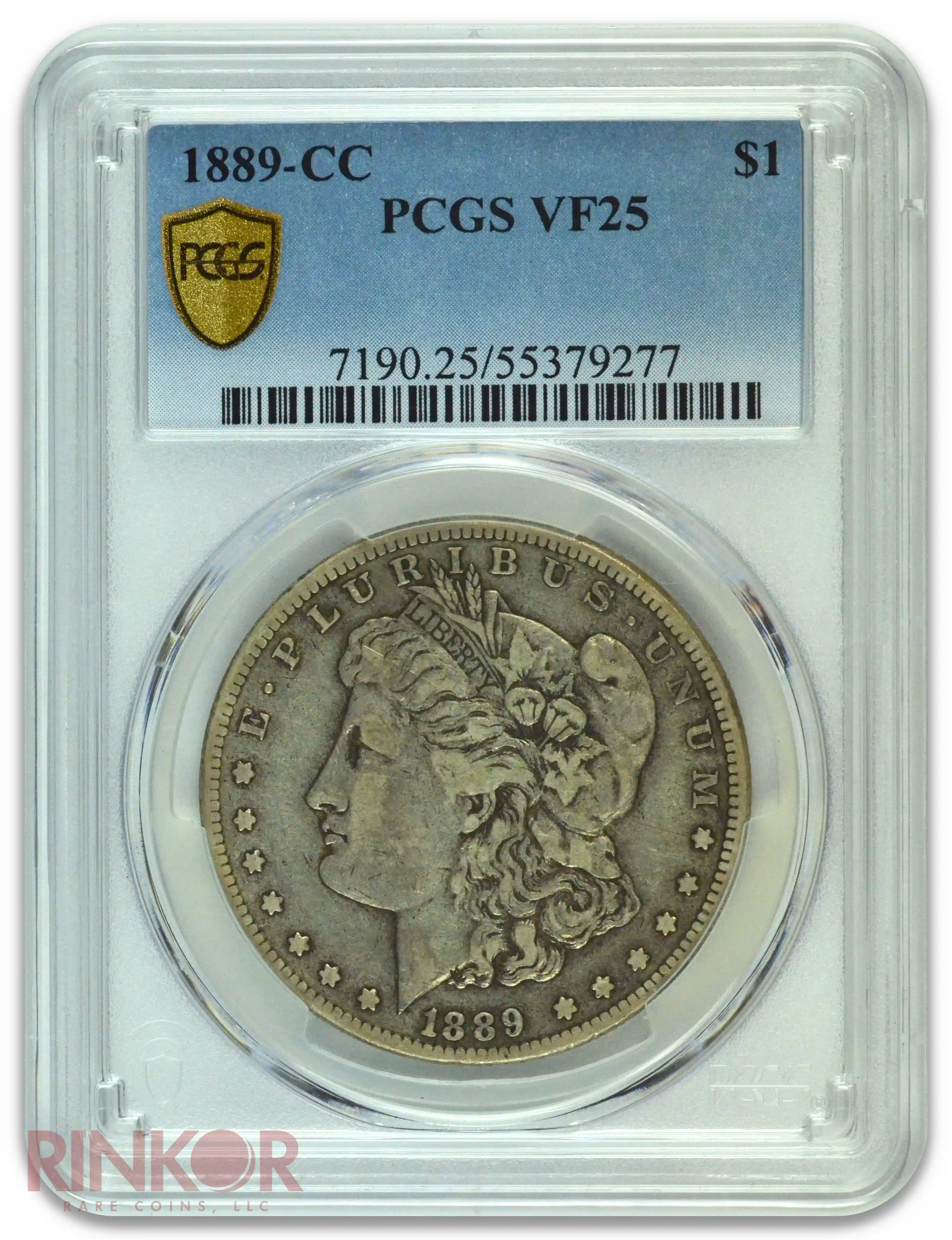 1889-CC $1 Morgan Dollar PCGS VF-25