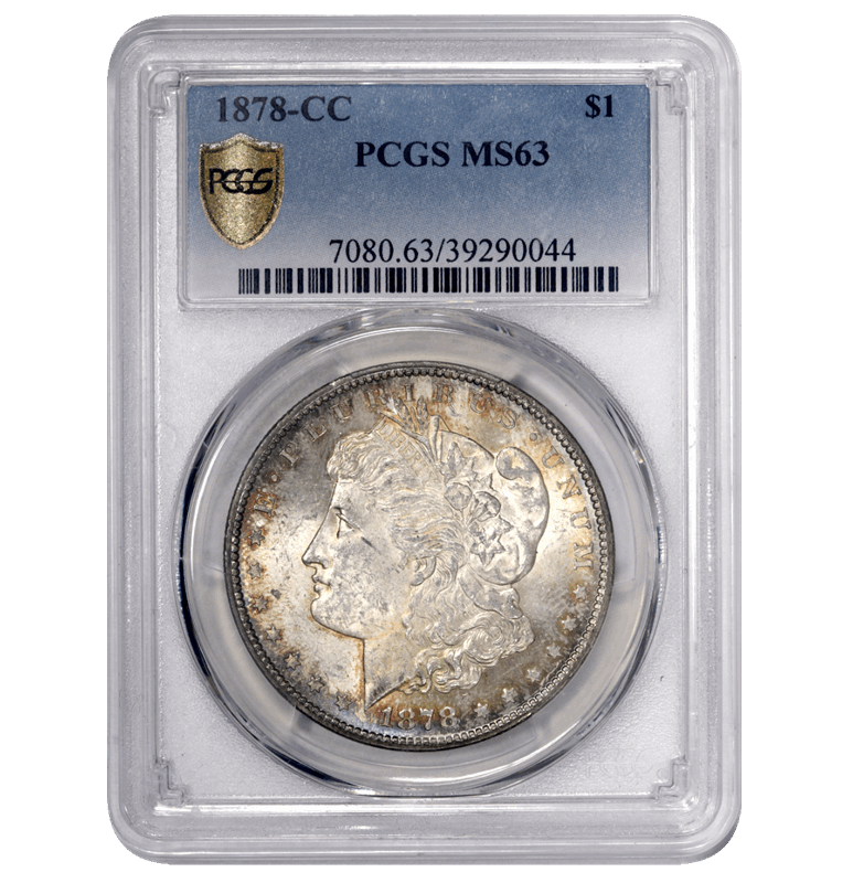 1878-CC Morgan Silver Dollar $1 PCGS MS 63 