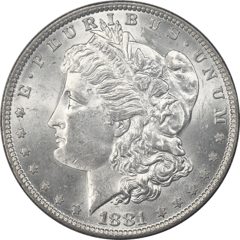 1881-O Morgan Silver Dollar $1 Raw Ungraded Coin Uncirculated