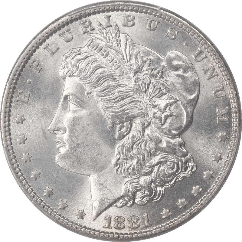 1881 Morgan Silver Dollar $1 PCGS MS65 - Lustrous, PQ+