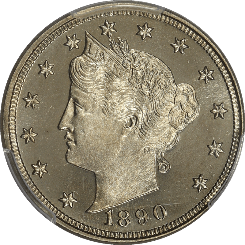 1890 Liberty "V" Nickel 5C PCGS PR 66 CAM
