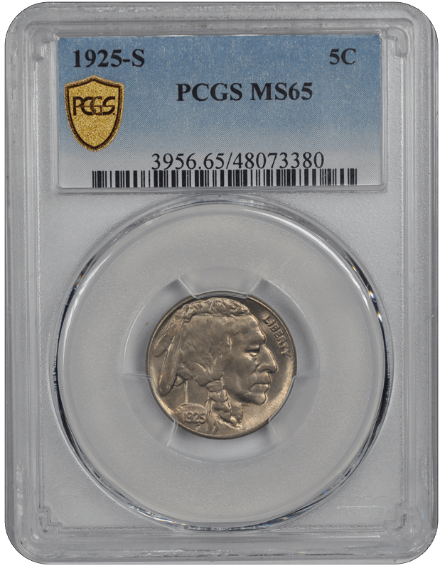 1925-S Buffalo PCGS MS 65