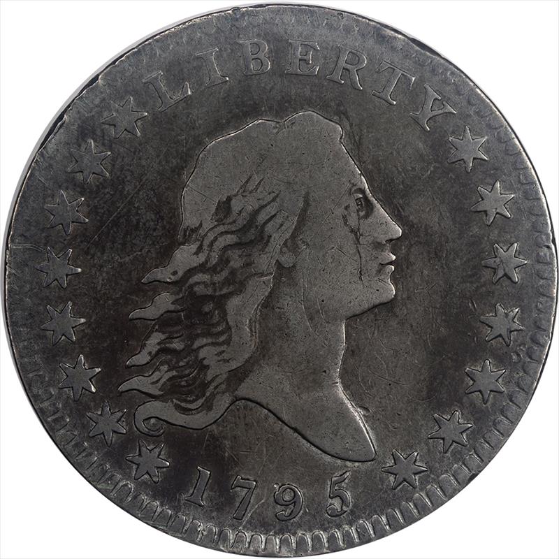 1795 Flowing Hair Half Dollar 50c, Raw . Coins and Jewelry