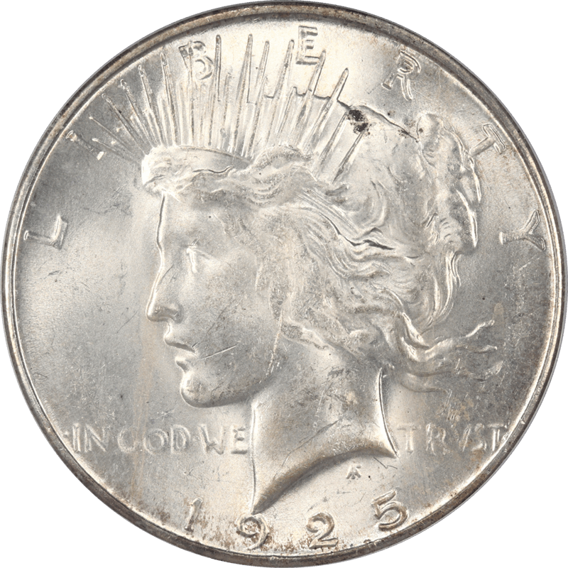 1925-S Silver PEACE Dollar PCGS MS63 