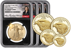 1776-2026-W 4-Coin American Gold Eagles Set, Bell Privy, FDI, PF70, NGC, Anna Cabral 