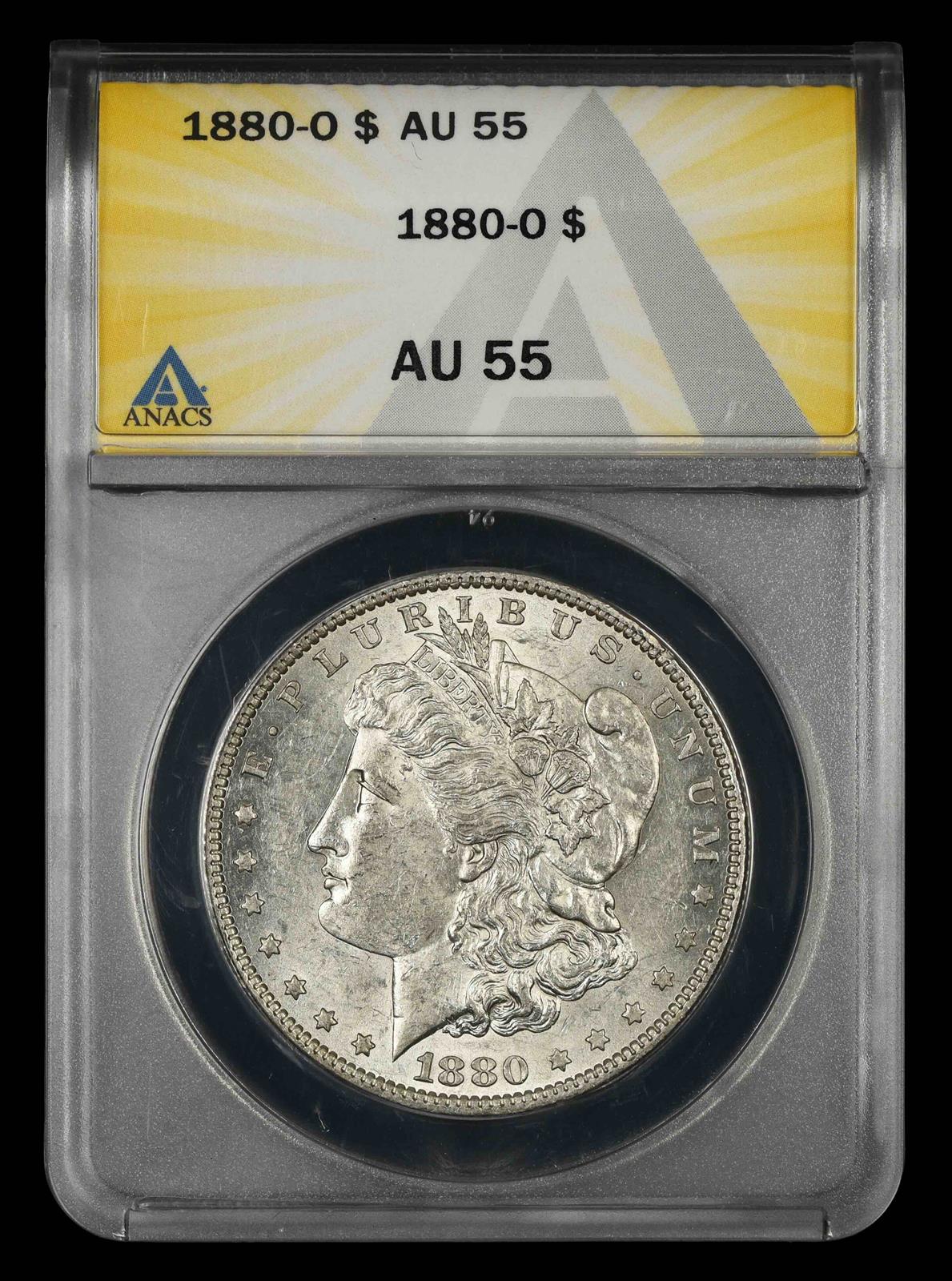 1880 O $1 ANACS AU55