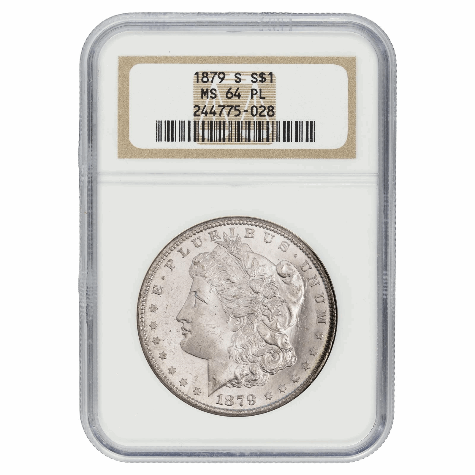 1879-S Morgan Silver Dollar $1 NGC MS 64 PL