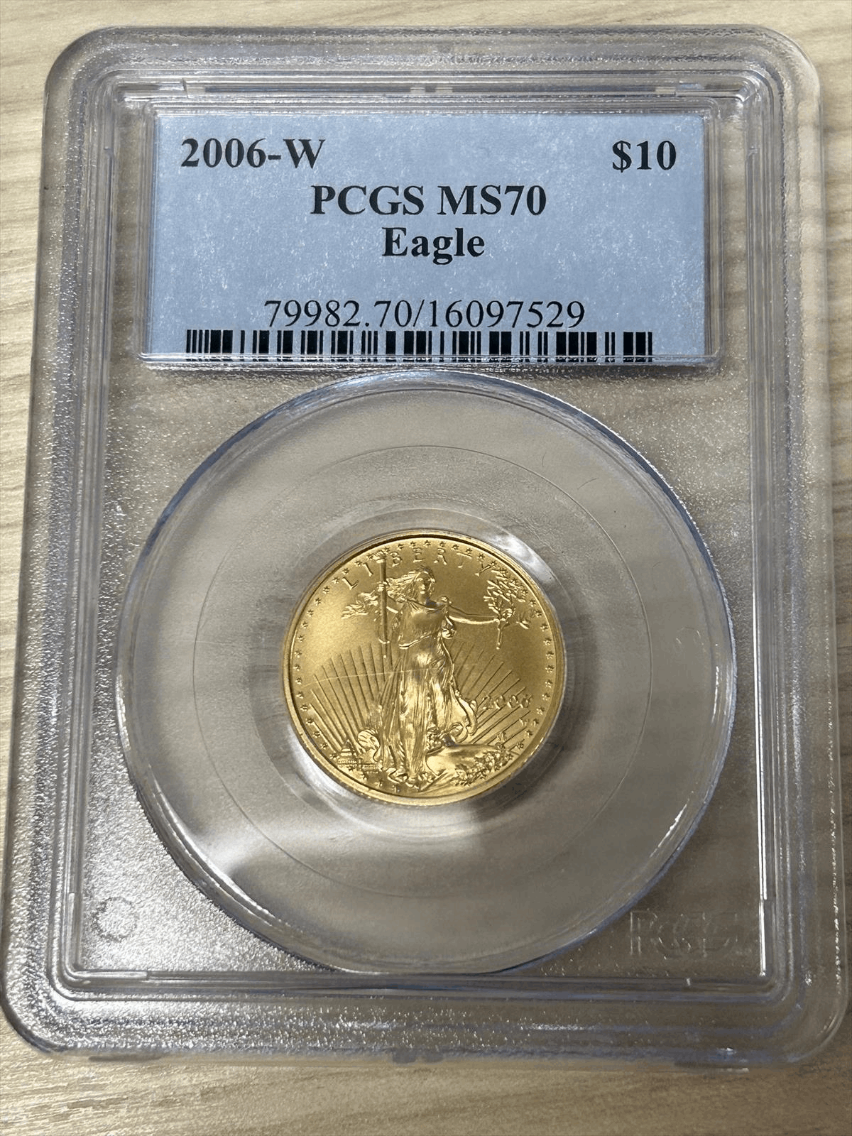 2006-w-10-burnished-gold-eagle-pcgs-ms-70