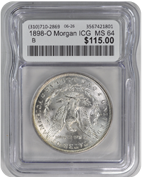 1898-O Morgan ICG  MS 64