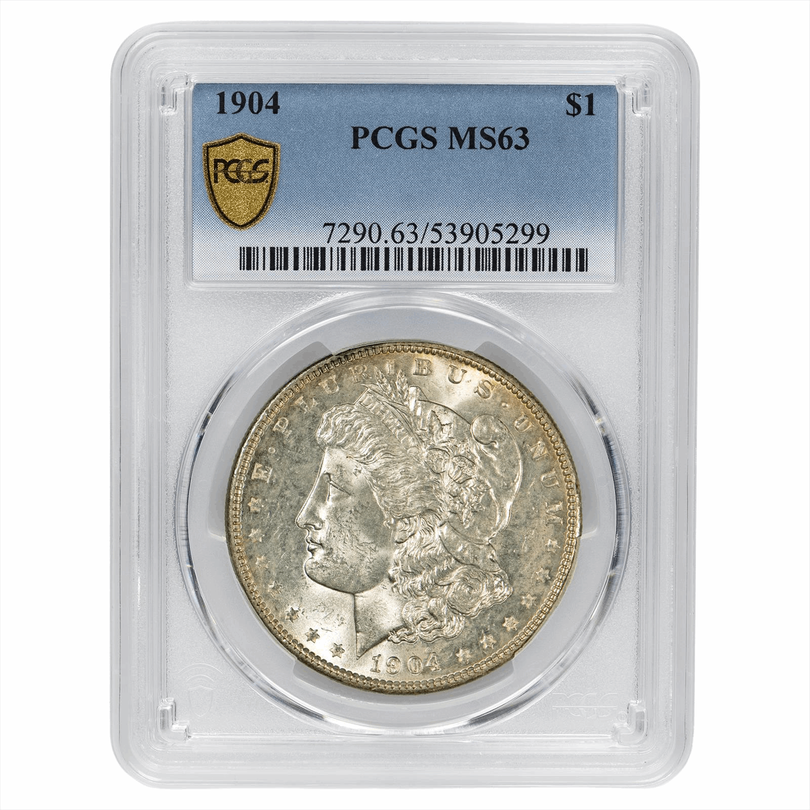 1904 Morgan Silver Dollar $1 PCGS MS 63