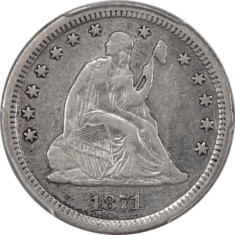 1871-S Seated Liberty Quarter, PCGS VF30 - Nice Original Coin