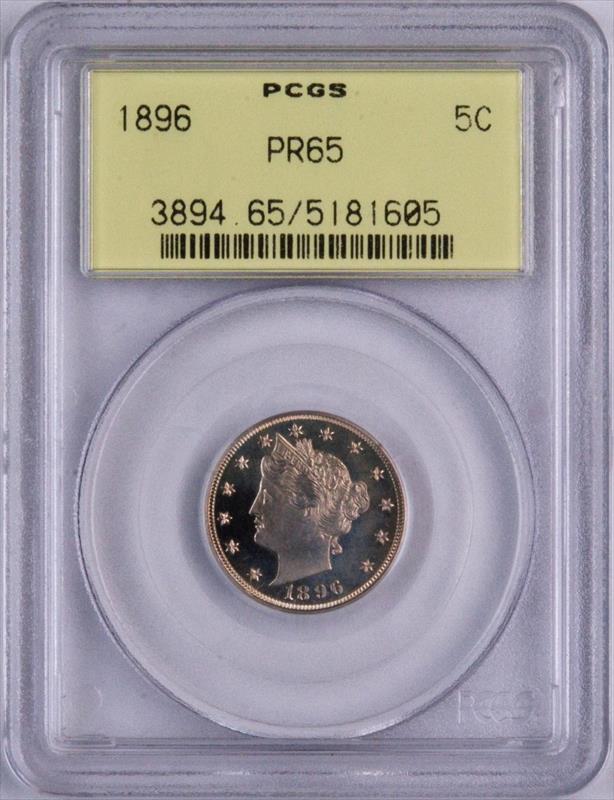 1896 Liberty PCGS PR65 