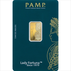 5 GRAM GOLD BAR PAMP FORTUNA 45TH ANNIVERSARY 