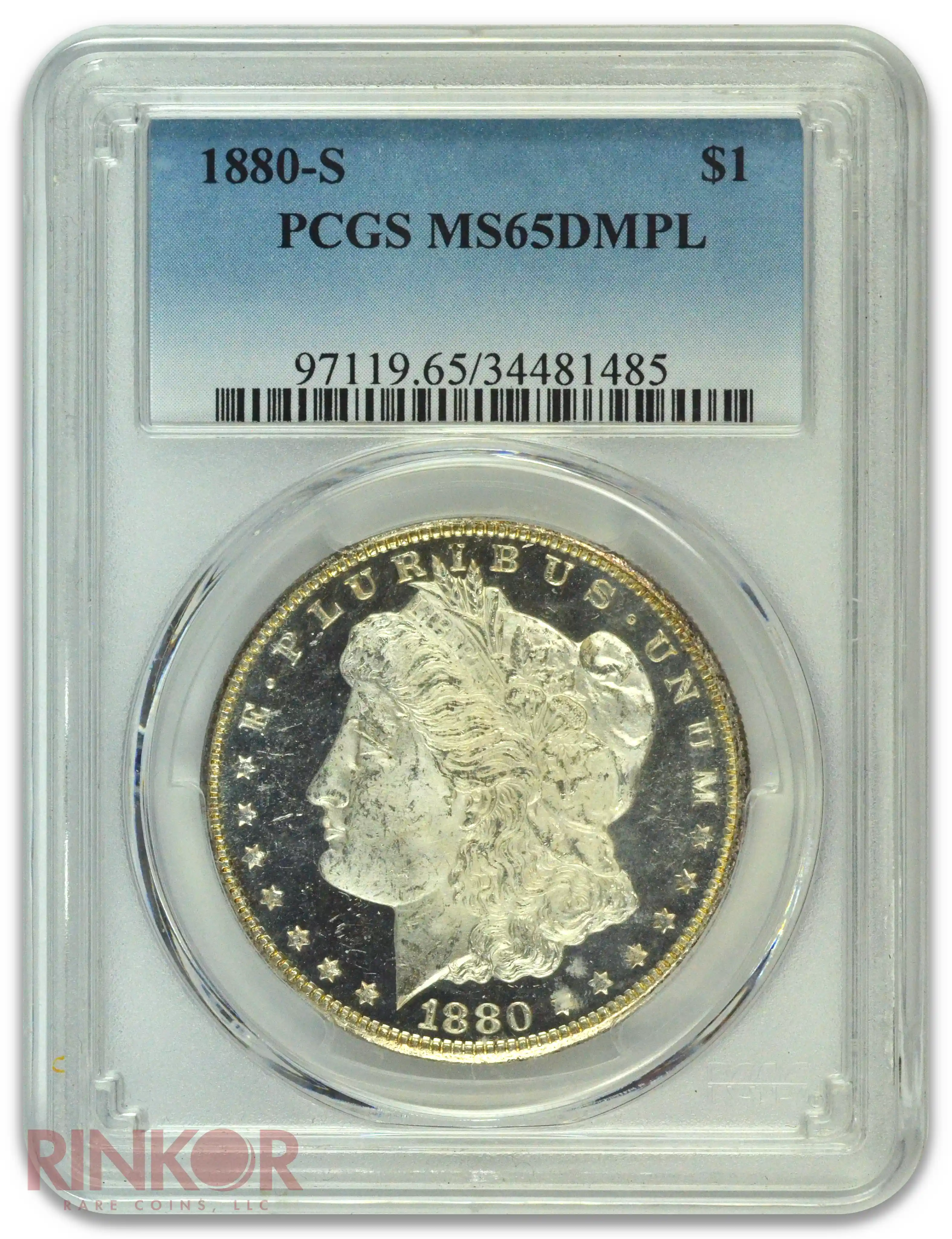 1880-S $1 Morgan Dollar PCGS MS 65 DMPL