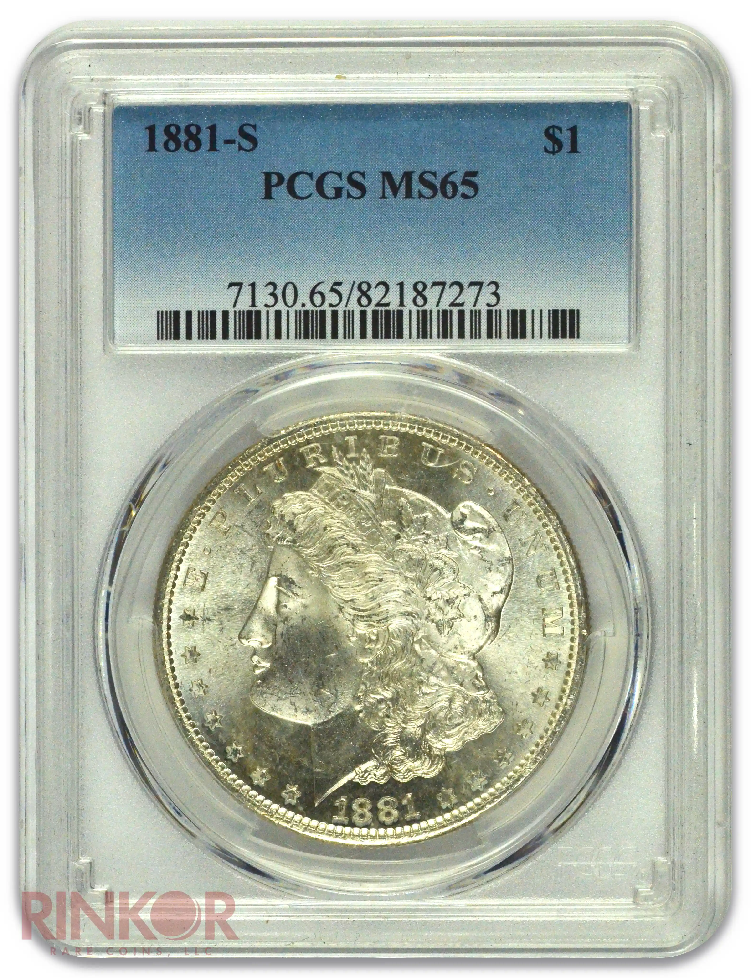 1881-S $1 Morgan Dollar PCGS MS 65