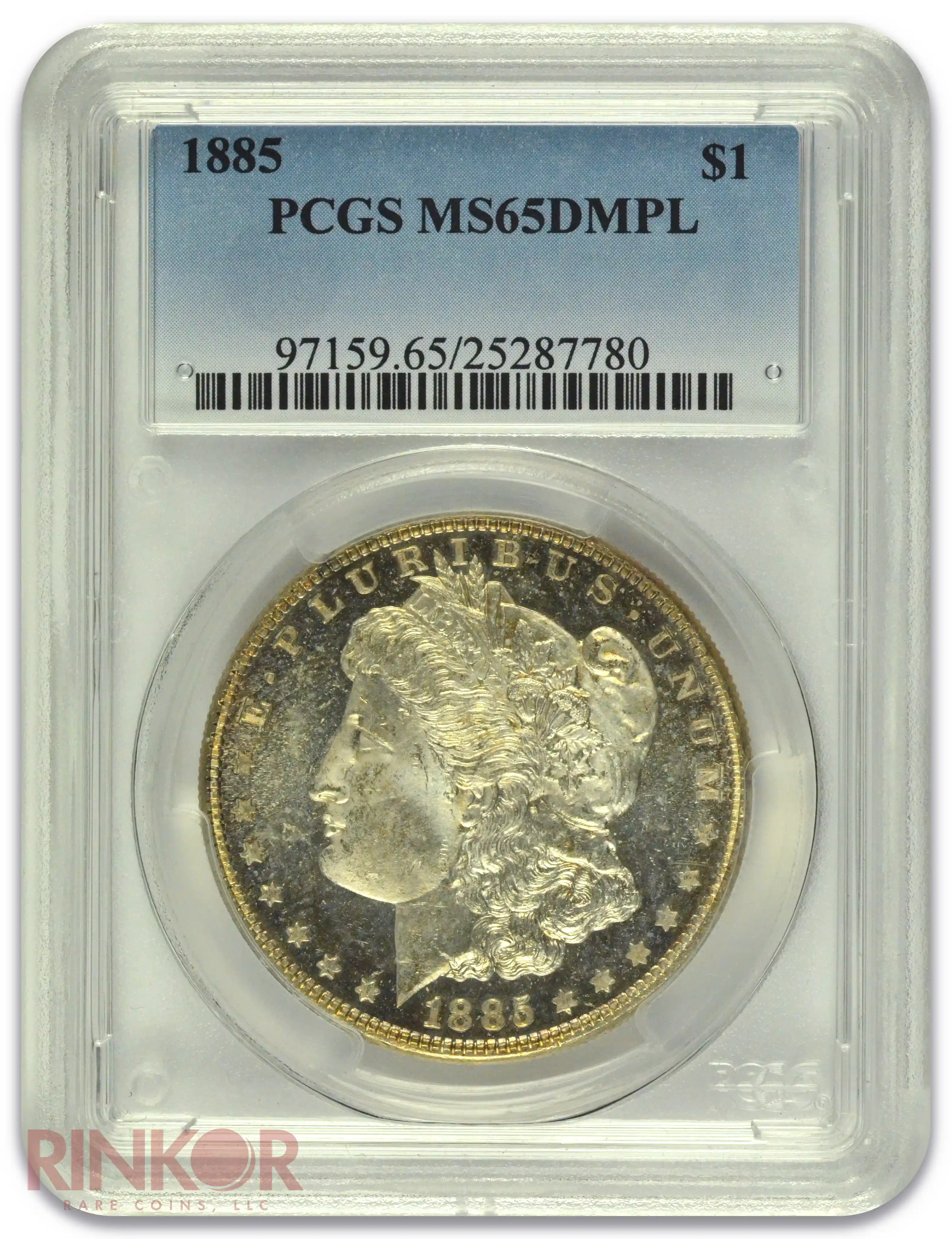 1885 $1 Morgan Dollar PCGS MS 65 DMPL