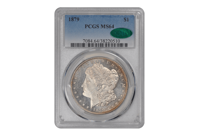 1879 $1 Morgan Dollar PCGS  (CAC) #3645-9 MS64
