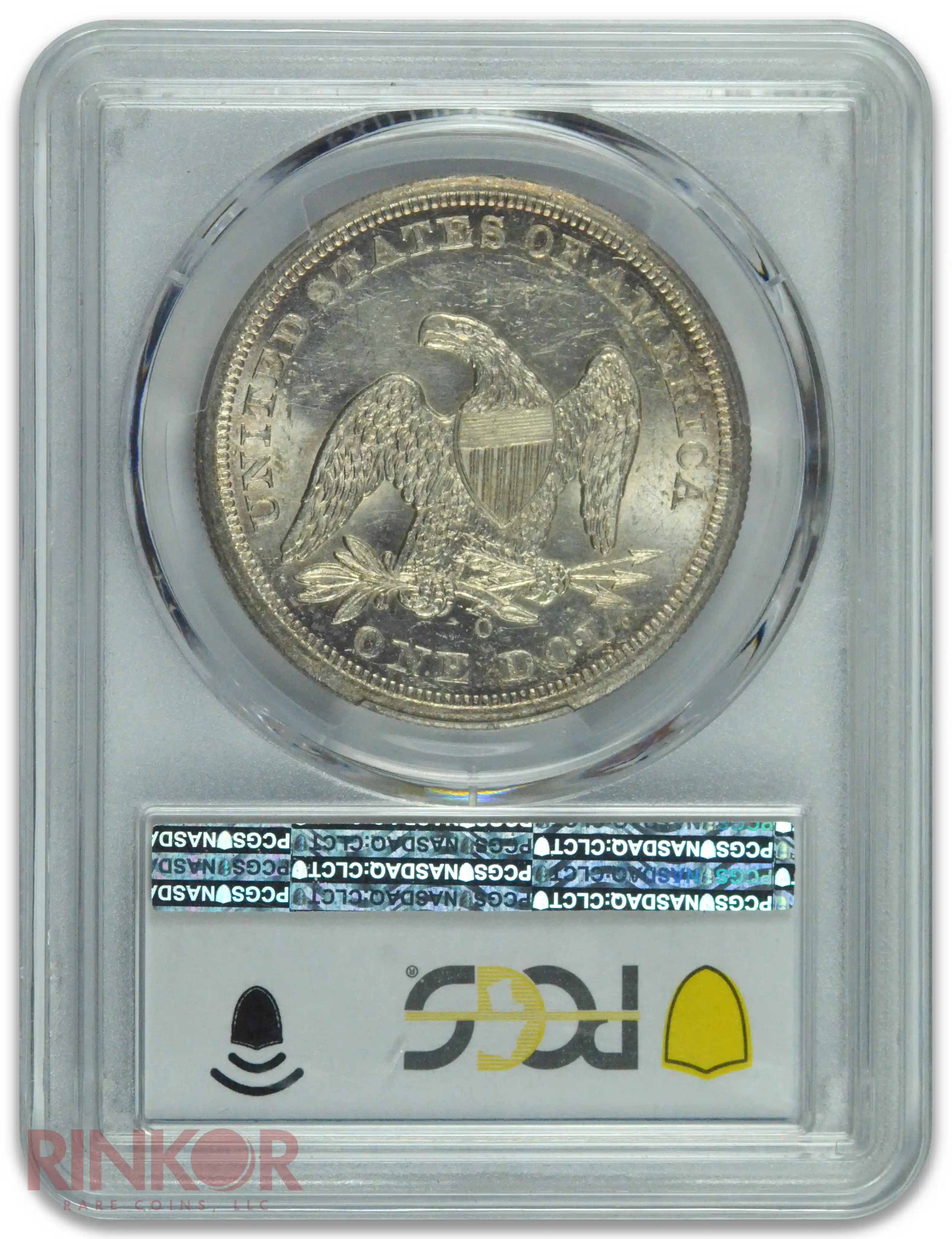 1860-O $1 Seated Dollar PCGS MS 61