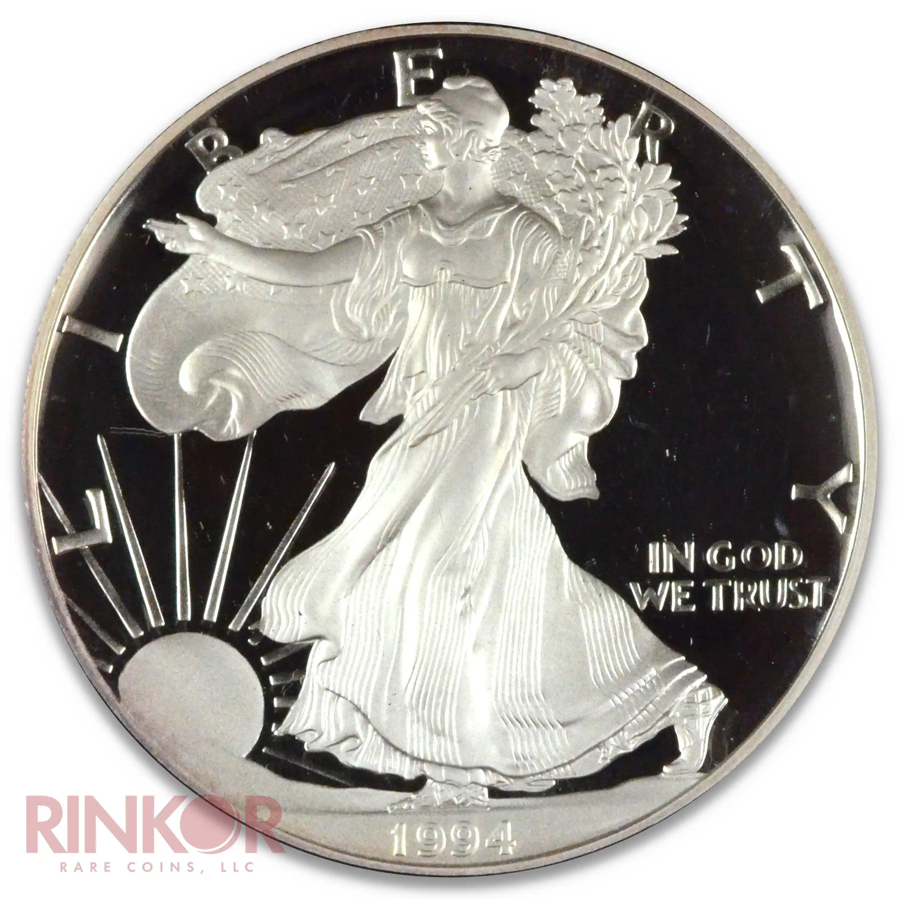 1994-P 1oz American Silver Eagle Proof (Box and CoA)