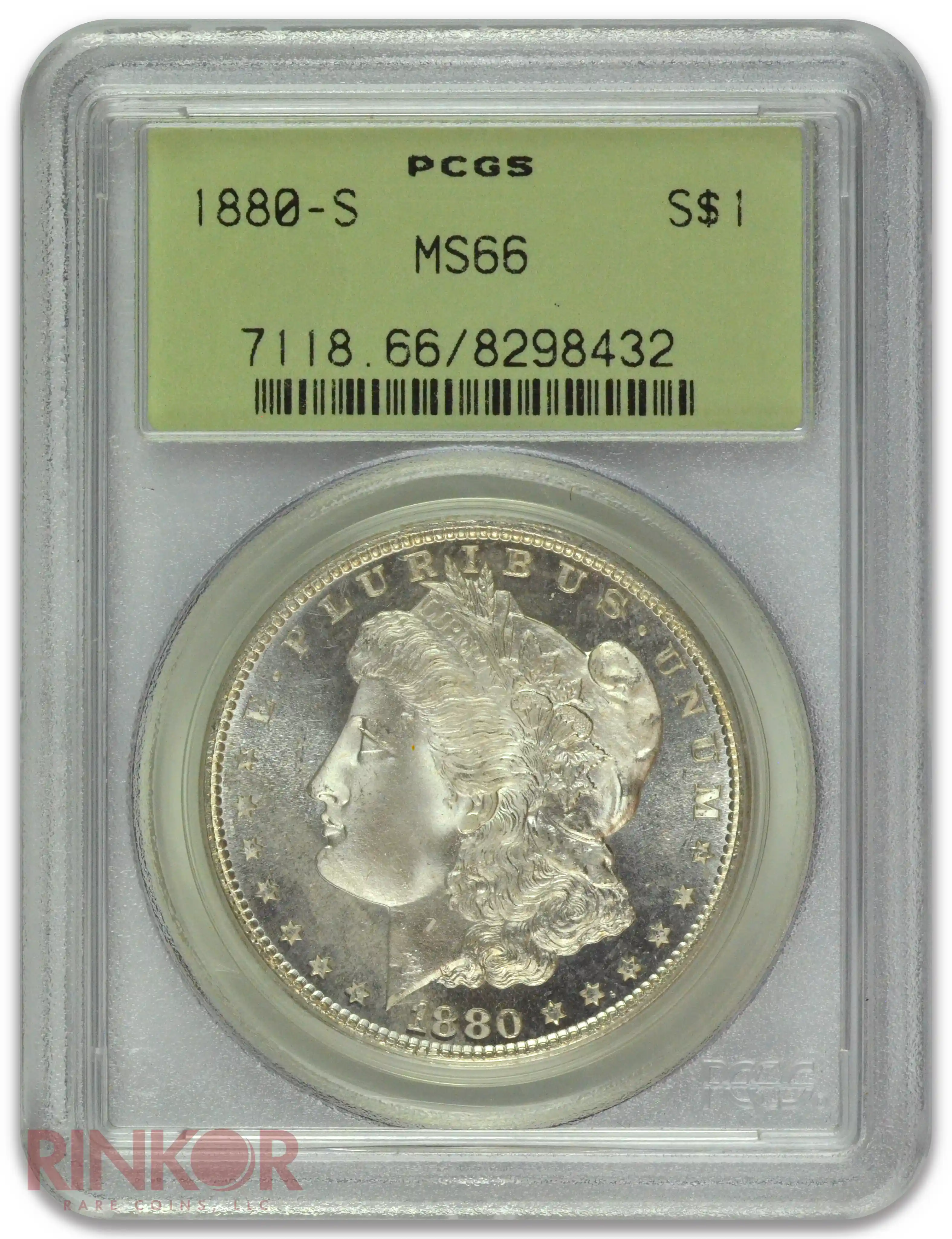 1880-S $1 Morgan Dollar PCGS MS 66