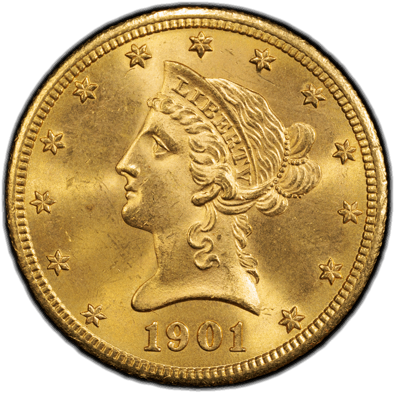 1901-S $10 PCGS MS 65 CAC