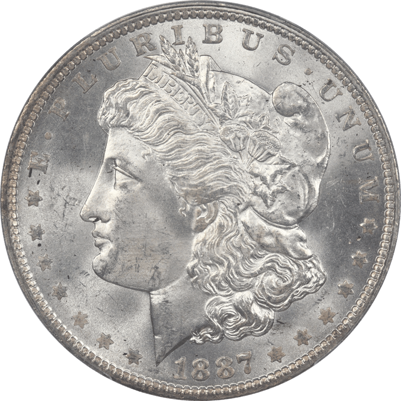 1887-O Morgan Silver DollarPCGS MS65 - Nice White Coin