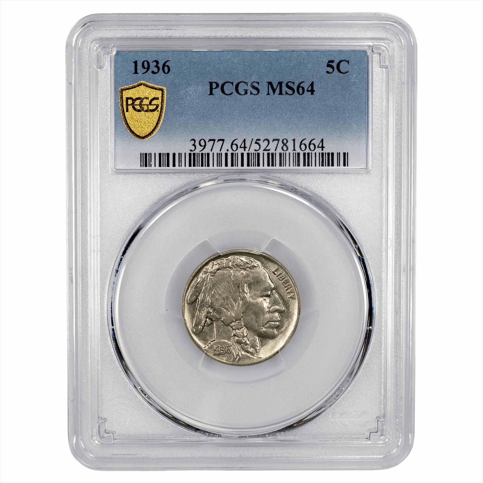 1936 Buffalo Nickel 5C PCGS MS 64