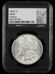 1883 S $1 VaultBox NGC AU-53
